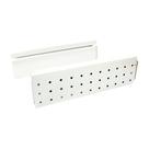 Painel Lateral Alumínio para Gaveta Alto Drawer Alta 199 x 450mm Branco Hafele