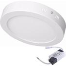 Painel Led 12 Sobrepor Redondo 6W 3000K 100/240V Taschibra Painel Led 12 Sobrepor Redondo 6W 3000K 100/240V Taschibra