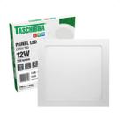 Painel led 12w lux quadrado embutir 6500k