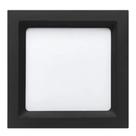 Painel Led 12W Stella Embutir Deep 16,7cm Recuado Preto 3000K STH8902PTO/30