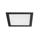Painel LED 18W Lux Quadrado Embutir Preto