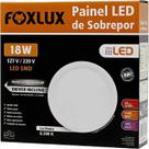 Painel LED 20,5x20,5 Redondo Branco Sobrepor 18W 6500K Foxlux Painel LED 20,5x20,5 Redondo Branco Sobrepor 18W 6500K Foxlux