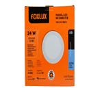 Painel LED 24W Downlight Bivolt, Luz Branca (6.500K) Redonda Embutir Foxlux