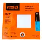 Painel LED 61,8x61,8 Quadrado Branco Embutir 45W 6500K Foxlux
