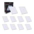 Painel Led Avant Quadrado Sobrepor 18W 6500K C/ Sensor 10 Un Painel Led Avant Quadrado Sobrepor 18W 6500K C/ Sensor 10 Un
