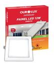 Painel Led De Embutir 12w Bivolt Cor da Luz Branco Quente Amarelada 2700k Quadrado Painel Led De Embutir 12w Bivolt Cor da Luz Branco Quente Amarelada 2700k Quadrado