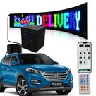 Painel Led Display Flexivel Ajustavel Carro Aplicativo De Transporte Imagem Parabrisa Divulgaçao Publicidade Texto Usb