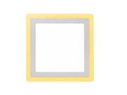 Painel led dual color 18w + 6w embutir quadrado