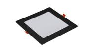 Painel led emb quad 24w preto 6k avant Painel led emb quad 24w preto 6k avant