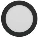 Painel led embutir 20w 3000k 22,5cm rd preto bivolt 1220lm save energy