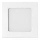 Painel Led Embutir 6w 6500k 400lm Quadrado Branco 12,8cm Eco Bivolt