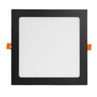 Painel LED Embutir Plano Quadrado 18W 3000K Preto Bivolt Opus Painel LED Embutir Plano Quadrado 18W 3000K Preto Bivolt Opus