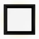 Painel Led Embutir Quadrado Recuado 18w 3000k Branco Quente Bivolt Preto