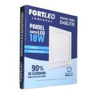 Painel Led Fortled Embutir Quadrado 18w 6500k 27 - Fortlev