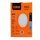 Painel Led Foxlux Redondo Embutir 24w 6500k Bivolt Branco