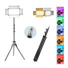 Painel LED Iluminador RGB Bicolor Pro LED 600 RGB com Tripé Iluminação para Estúdio 1,90m - S60