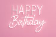 Painel Led Neon Happy Birthday Decoração Aniversário 60x40