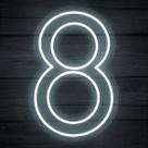 Painel Led Neon Número Luminoso 8 Oito 60cm Decoração Festa