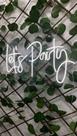 Painel Led Neon Personalizado Lets Party 60x30 Decoração