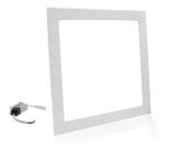 Painel Led Plafon Quadrado Embutir Luminária 18w Bivolt 110 220 Luz Branco Frio Escritório Cozinha Sala Quarto Comercio