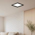 Painel Led Quadrado Recuado Embutir Preto 18W Cct Irc90 Gaya