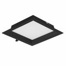 Painel Led Quadrado Recuado Embutir Preto 24w Cct Irc90 Gaya