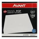 Painel Led Sobrepor 18w Quadrada Branca