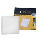 Painel LED Sobrepor Quadrado 24W Bivolt 6500K Branco Frio Iluminação Teto Embutido Econômico
