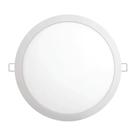 Painel LED Sobrepor Redondo Mundilux 24W 3000K Bivolt Luz Amarela Iluminacao Moderna