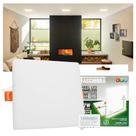 Painel LED Taschibra Frameless 17W Quadrado Embutir ou Sobrepor