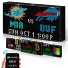 Painel LED Ticker PANELFI Glance 27 x 14 cm com display personalizável Painel LED Ticker PANELFI Glance 27 x 14 cm com display personalizável