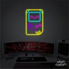 painel letreiro led Neon GameBoy decoracao festa bar