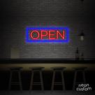 painel letreiro led Neon Open decoracao festa bar