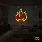 painel letreiro led Neon Pimenta decoracao festa bar