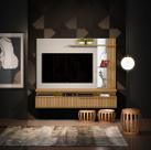 Painel Linea Home Maragogi 1,82 Nature / Off White Tv 60 Polegadas