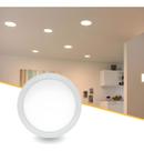 Painel Luminária Led Embutir Redondo 24w Branco Quente