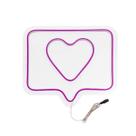 Painel Luminoso Letreiro Criativo INSTA - Neon LED Roxo