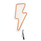 Painel Luminoso Letreiro Criativo RAIO - Neon LED Laranja