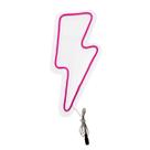 Painel Luminoso Letreiro Criativo RAIO - Neon LED Rosa