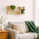 Painel Madeira Jardim Vertical Suporte Parede Suspenso Decoração Casa Lar Sofisticado