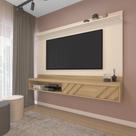 Painel Metropolitan para TV até 75 Polegadas Carvalho Off White - Artely Móveis