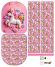 Painel Mochila Média Unicórnio - Dzen Sintético Doll Estampado