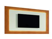 Painel Moderno com LED 2,20m - Atenas-Naturale/Off White - Mavau Móveis