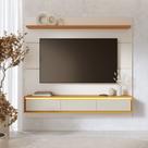 Painel Moderno para TV até 65 Polegadas Suspenso com Luzes Led 180cm Tahiti Colibri
