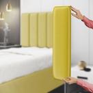Painel Modulado Nashira 60x20 Cm / N-035 Veludo Amarelo