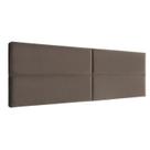 Painel Montável Herval Estofado King, Veludo Molhado Marrom, 5 x 60 x 195 cm