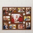 Painel Mural de Fotos em MDF para Parede Quadro Decorativo 11 Fotos Preto ou Madeira Painel Mural de Fotos em MDF para Parede Quadro Decorativo 11 Fotos Preto ou Madeira