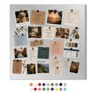 Painel Mural Magnético Moderno 60x60cm Para Decoração Quarto Cozinha Sala Com 48 Imãs Painel Mural Magnético Moderno 60x60cm Para Decoração Quarto Cozinha Sala Com 48 Imãs
