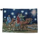 Painel Natalino Com Leds 90x65cm 3 Reis Magos Tecido Gobelim