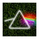 Painel Neon DarkSide Pinkfloyd Prisma Rock decoração